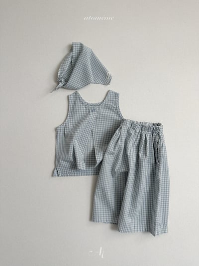 Atomeme09｜(70-110) 格紋寬褲5