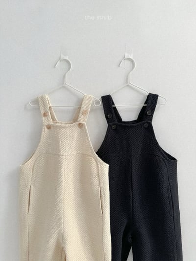 MiniRobe29｜(70-110) 壓紋吊帶連身褲3