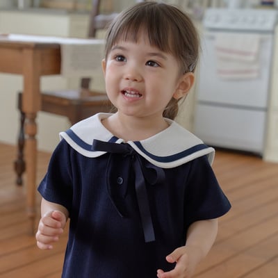 bebe nine22  (65cm-115cm) 3色英倫學院風連身裙12