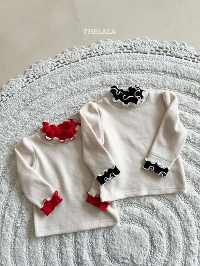 thelala37｜ (1y-6y) 撞色層次捲邊上衣8