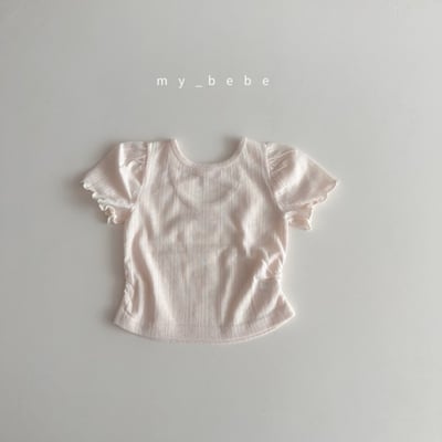 my_bebe37｜(80-120cm) 捲邊露背交叉上衣9