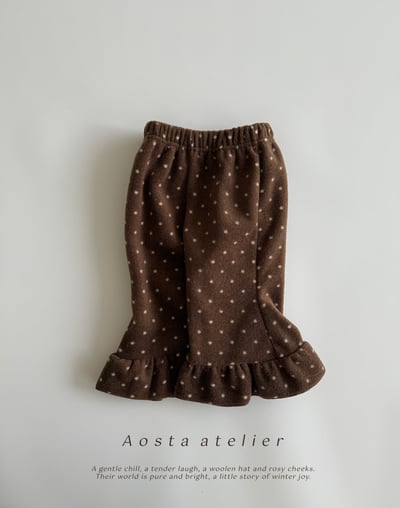 AOSTA01｜(6m-5y) 荷葉波點喇叭褲13