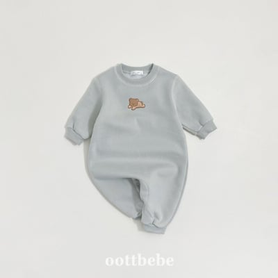 Oottbebe57｜(0m-12m)  酷酷熊連身包屁衣5