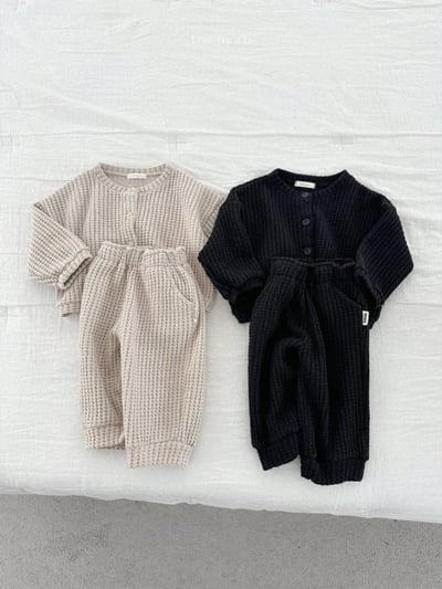 MiniRobe18｜(70-110) 華夫格縮口褲10