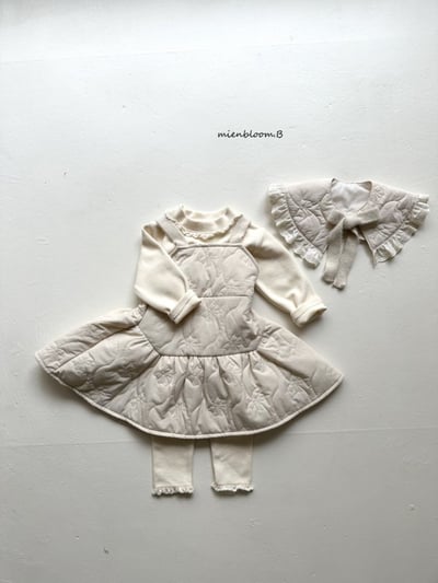 Bloom.b46｜(85cm-125cm) 蝴蝶結印花絎縫洋裝9