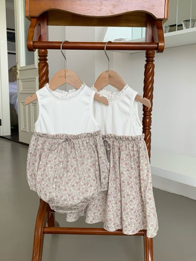 JE52｜(66-100cm) 無印花邊包屁衣/套裝13