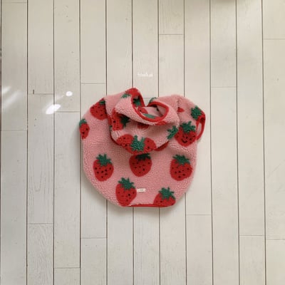 Fondue 31｜(65cm-120cm)  草莓連帽披風3