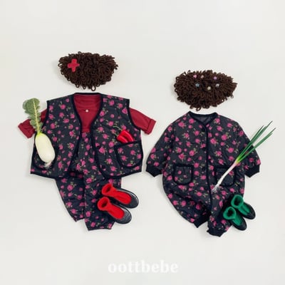 Oottbebe38｜(1y-7y) 	氣質小碎花背心套裝4