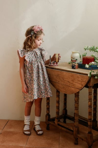 FLO14｜(75-140) 小碎花連身洋裝2