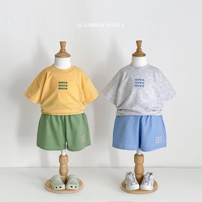 vivid20｜(78cm-125cm) 5款刺繡撞色字母套裝3