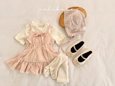 Valubebe 57｜(65-90cm) 褶皺吊帶洋裝6