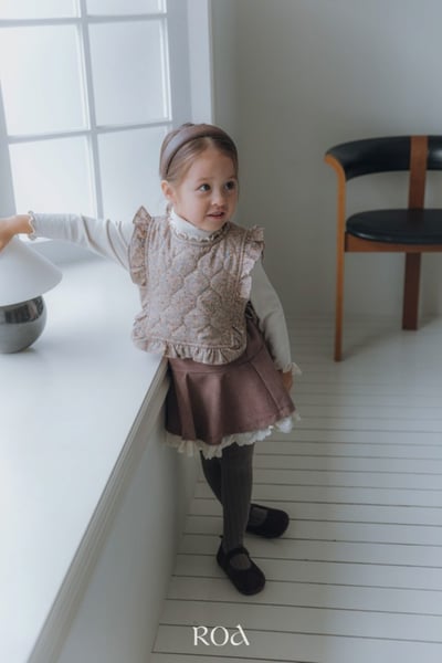 ROA25｜(80cm-120cm) 2色蕾絲拼接棉質短裙6