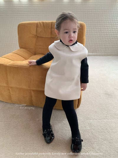 JE625｜(80cm-110cm) 玫瑰刺绣背心連身裙10