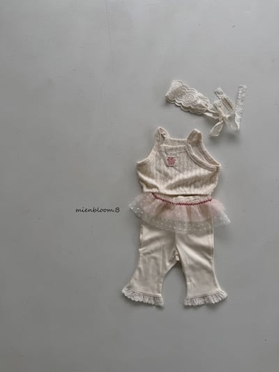 Bloom.b27｜(55cm-118cm) 蕾絲花邊喇叭褲9