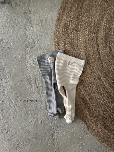 Bloom.b37｜(0m-18m) 素面羅紋褲襪8