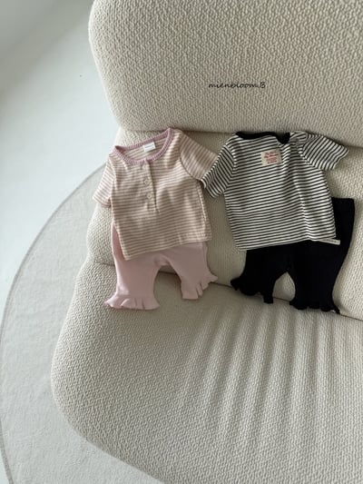 Bloom.b20｜(55cm-118cm) 條紋排扣上衣2