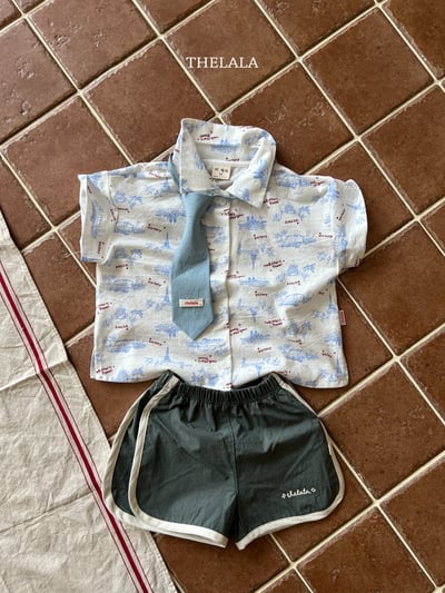 thelala57｜ (70-115) 鐵塔印花襯衫3