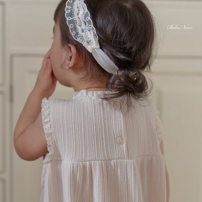 bebe nine16  (6m-24m) 3色彈力蕾絲連身服13