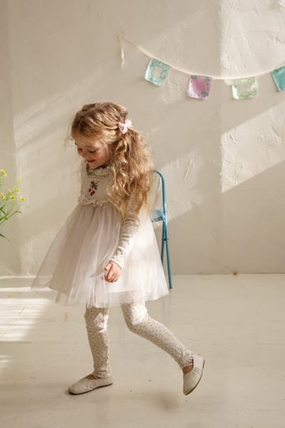 FLO16｜(75-140) 2色蕾絲滾邊薄紗洋裝20