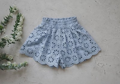 FLO34｜(75-140) 鏤空雕花短褲12