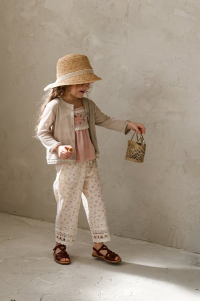 FLO21｜(75-140) 蕾絲開衫素外套8