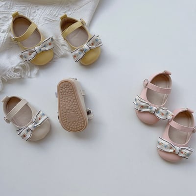 碎花蝴蝶結娃娃學布鞋9