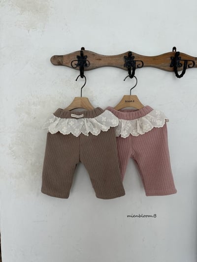 Bloom.b38｜(0m-24m/85cm-125cm) 蕾絲裙擺刷絨長褲11