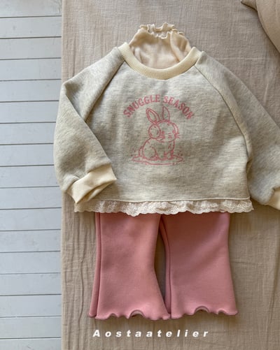 AOSTA59｜(6m-5y) 雪兔蕾絲上衣12