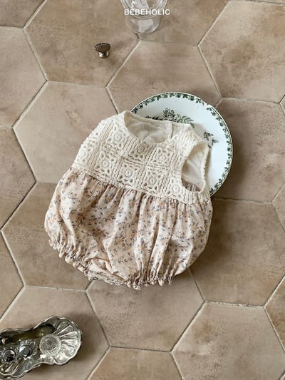 Bebe holic24｜(3m-18m) 拼色無袖連身服8