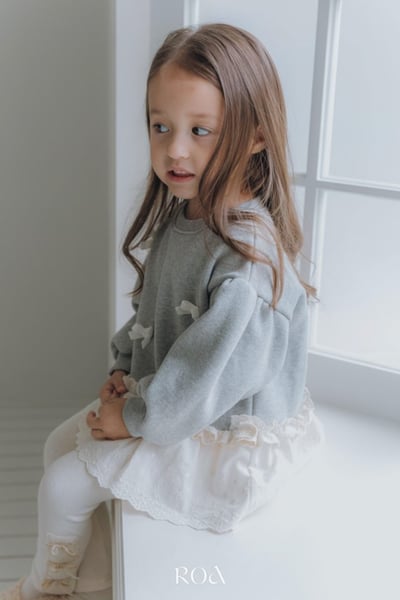 ROA05｜(80cm-120cm) 2色蝴蝶結蕾絲裙底上衣10