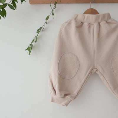 LEMONADE52｜(55cm-85cm) 2色素面拼布束口褲14