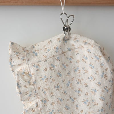 LEMONADE31｜(55cm-85cm) 2色碎花荷葉縮口袖包屁衣含帽子8