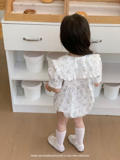 JE18｜(66-120cm) 碎花翻領包屁衣/洋裝11