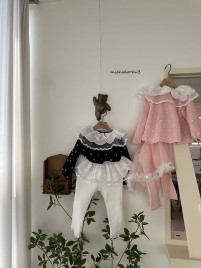 Bloom.b51｜(0m-7y) 蕾絲領印花上衣6