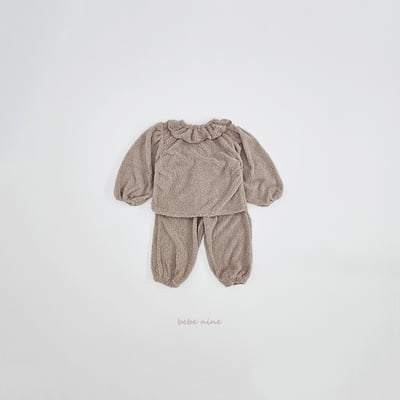 bebe nine41 (65cm-115cm) 2色抓絨荷葉領套裝11