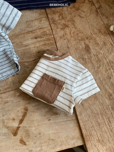 Bebe holic47｜(3m-18m) 口袋條紋上衣12