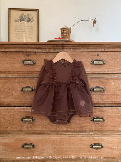 JE603｜(66cm-90cm)  公主網紗裙包屁衣1