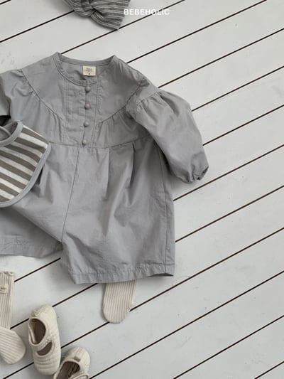 Bebe holic54｜(6m-18m) 日系簡約連身包屁褲6