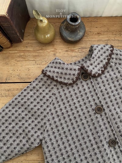 Monpetitbebe19｜(70cm-110cm) 復古滾邊夾克大衣14