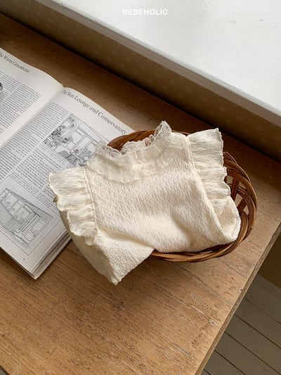 Bebe holic41｜(3m-18m) 中領蕾絲上衣12