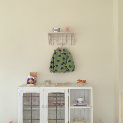 Fondue 20｜(75cm-110cm)  花花絨毛連帽上衣3