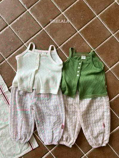 thelala28｜ (70-115) 透氣排釦細肩背心7