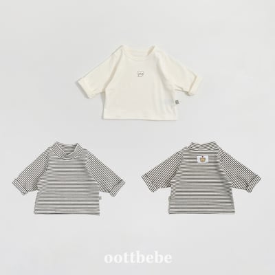 Oottbebe82｜(0m-12m  1y-7y)  薄絨愛心+條紋上衣兩件組7