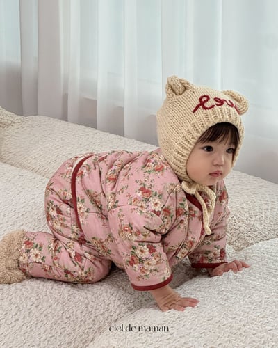 Cieldemaman14｜(76cm~94cm)  2色花花絎縫套裝6