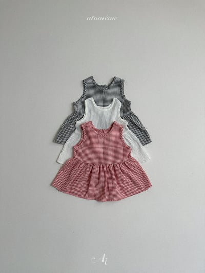 Atomeme32｜(70-110) 格紋設計傘狀上衣8