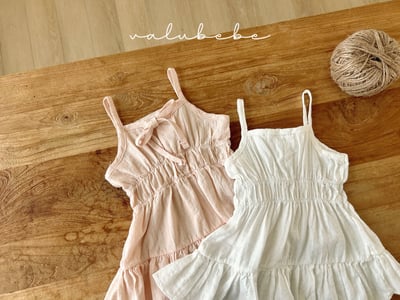 Valubebe 57｜(65-90cm) 褶皺吊帶洋裝3