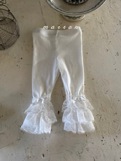 Marron51｜(1y-6y) 蕾絲喇叭緊身褲7