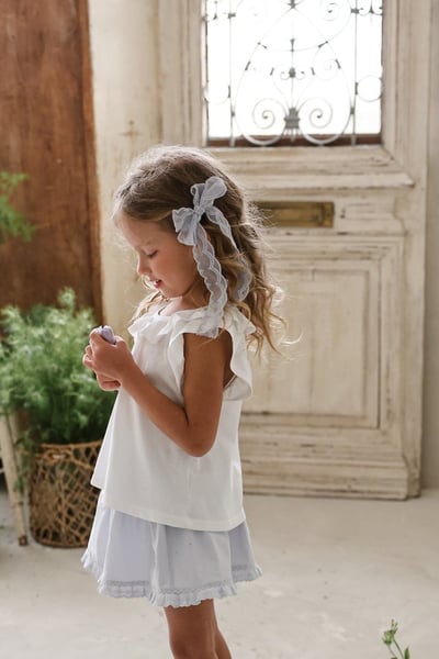 FLO35｜(75-140) 荷葉波浪領上衣6