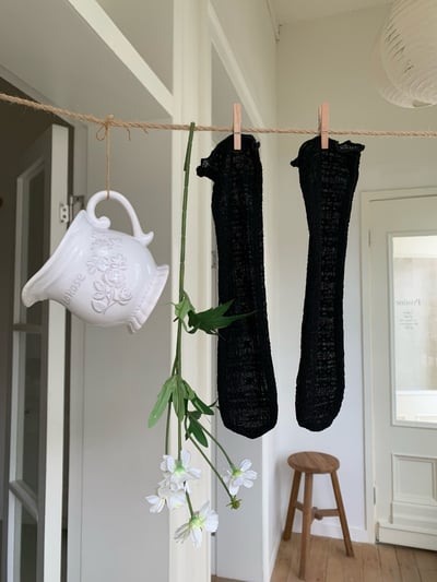 JE57｜(66-90cm) 3色 蕾絲無根襪3