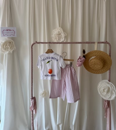 LePetitmot10｜(80-125cm) 線條寬腿長褲8